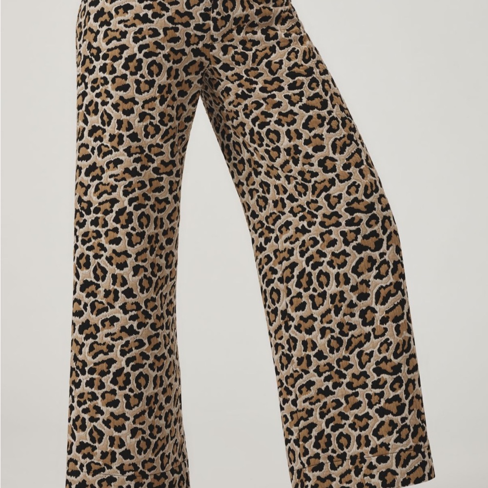 Anthropologie The Ettie high rise crop wide legged trousers